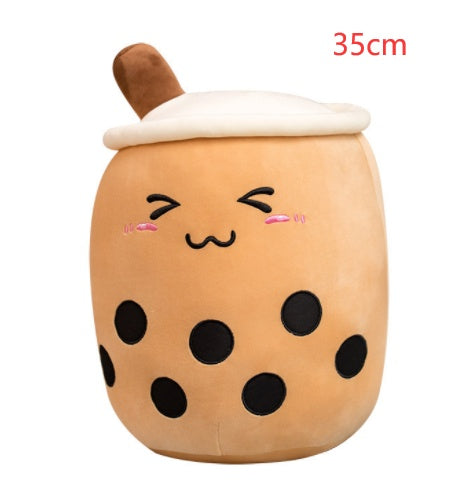 Cute Fruit Drink Plush Stuffed Soft Strawberry Milk Tea Plush Boba Tea Cup Toy Bubble Tea Pillow Cushion Kids Gift d106aaf7 7