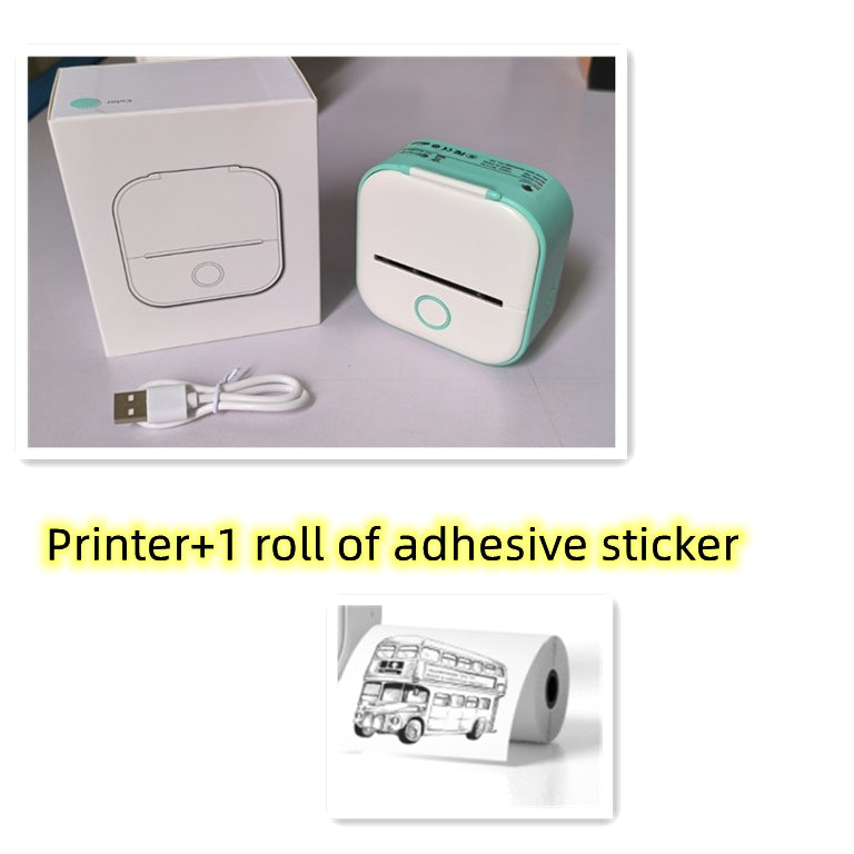 Portable Mini Thermal Label Printer Home Photo Printer Student Wrong Question Printer Bluetooth-compatible Mini Label Printer Price Tag - 图片 17