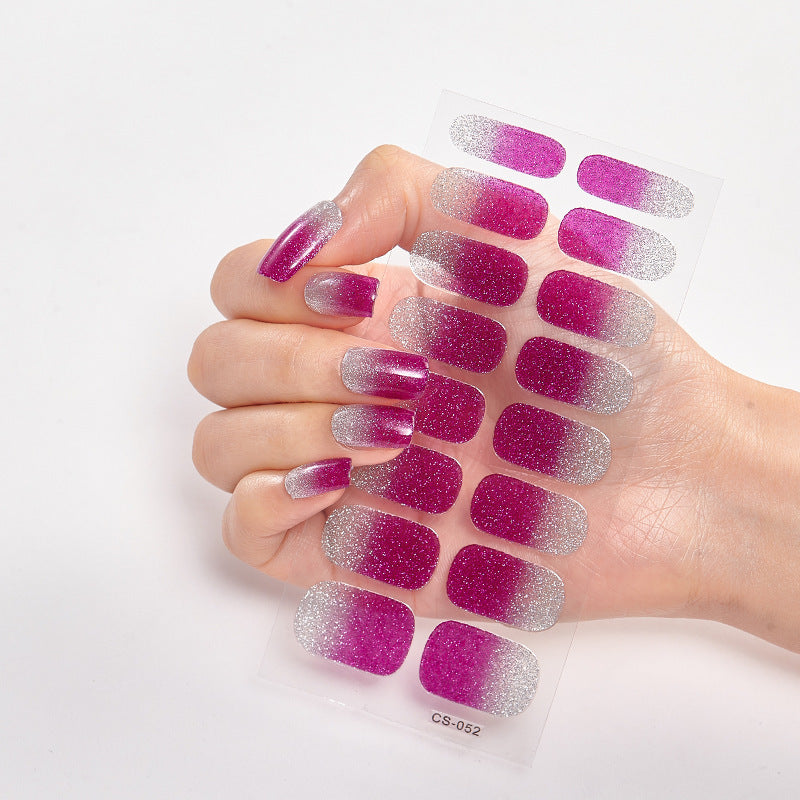 16 Small Stickers Gradient Glitter Nail Stickers - HD Wireless Product #25