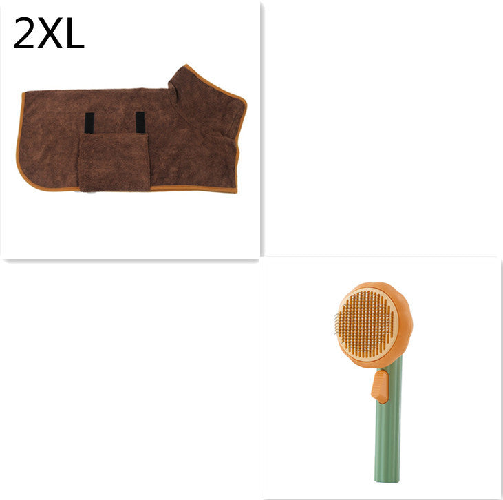 New Pet Cat Brush Hot Selling Hand-held Steel Wire Self-cleaning Comb Looper For Hair Removal d196e807 08bc 40ab adc3 a389ef3