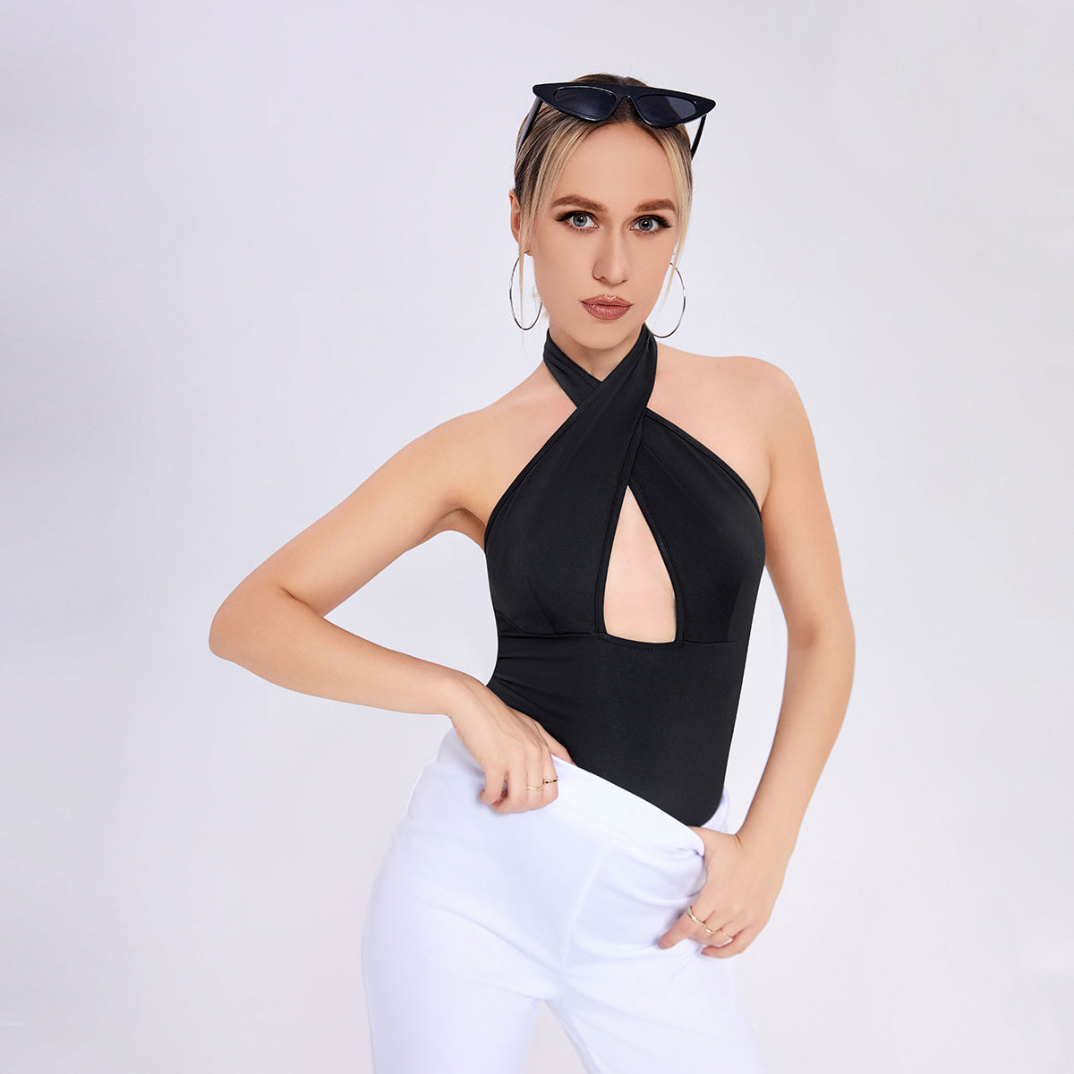 2023 Sexy Connective Clothing Women's Foreign Trade Sleeveless Suspender Vest - HD Wireless Product #3
