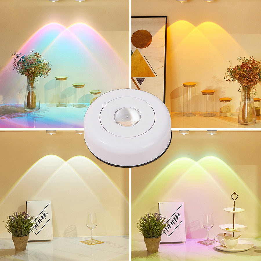 Led Lights Wireless Closet Kitchen Lights Under Furniture Battery Powered Sunset Nightlight Wall Lamp Bedroom Decoration Cabi