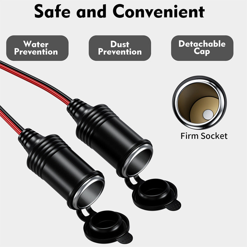 Car 12 V24V Cigarette Lighter Extension Cable d362c8a2 4f3a 4e66 ba3a 3a652f1e7d61