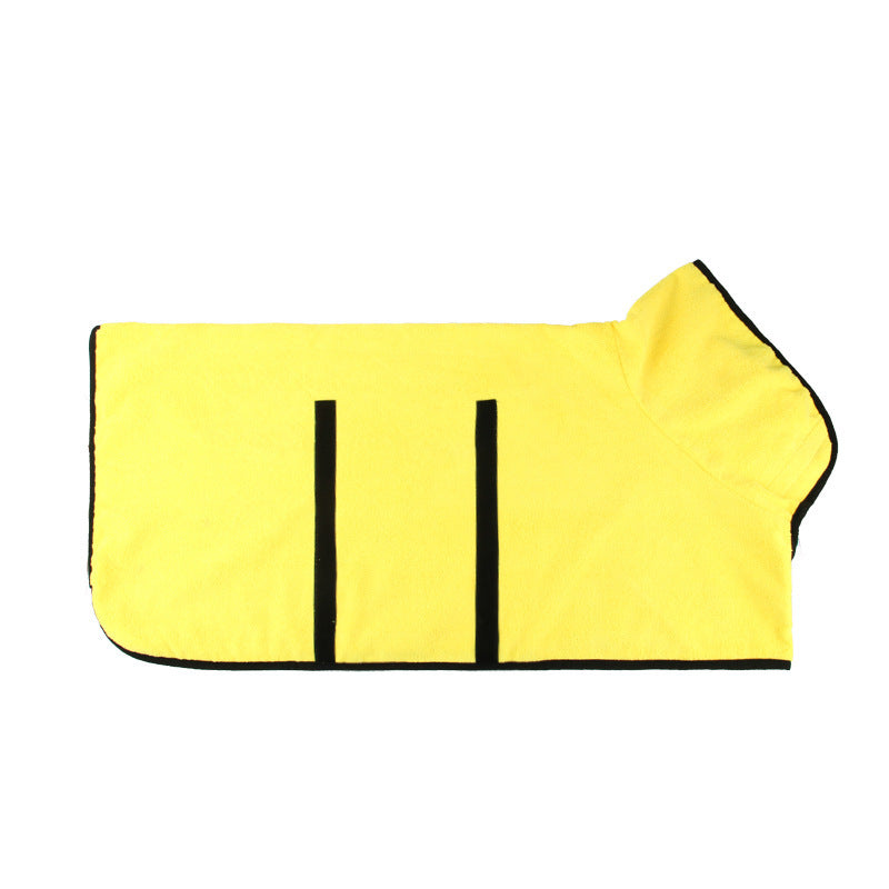 Absorbent Pet Bathrobe With Waist-wrapped Microfiber d4319da3 caad 427a 9404 41dc3ba961a7