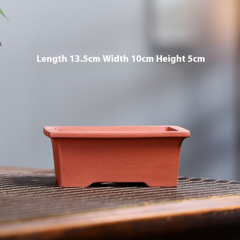 Yixing Purple Sand Small Flower Pot Stoneware Breathable d6018735 17d3 4664 9ff3 f2d2dc337eaa