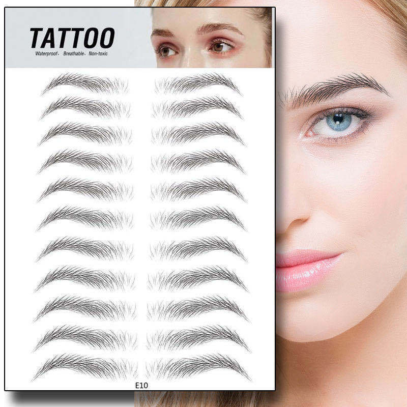3D Waterproof Semi-permanent Eyebrow Stencil Stickers - HD Wireless Product #2