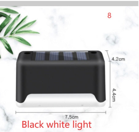 New Upgrade Waterproof LED Solar Fence Lamp Solar Deck Lights Solar Step Light Outdoor For Patio Stairs Garden Pathway Step Y