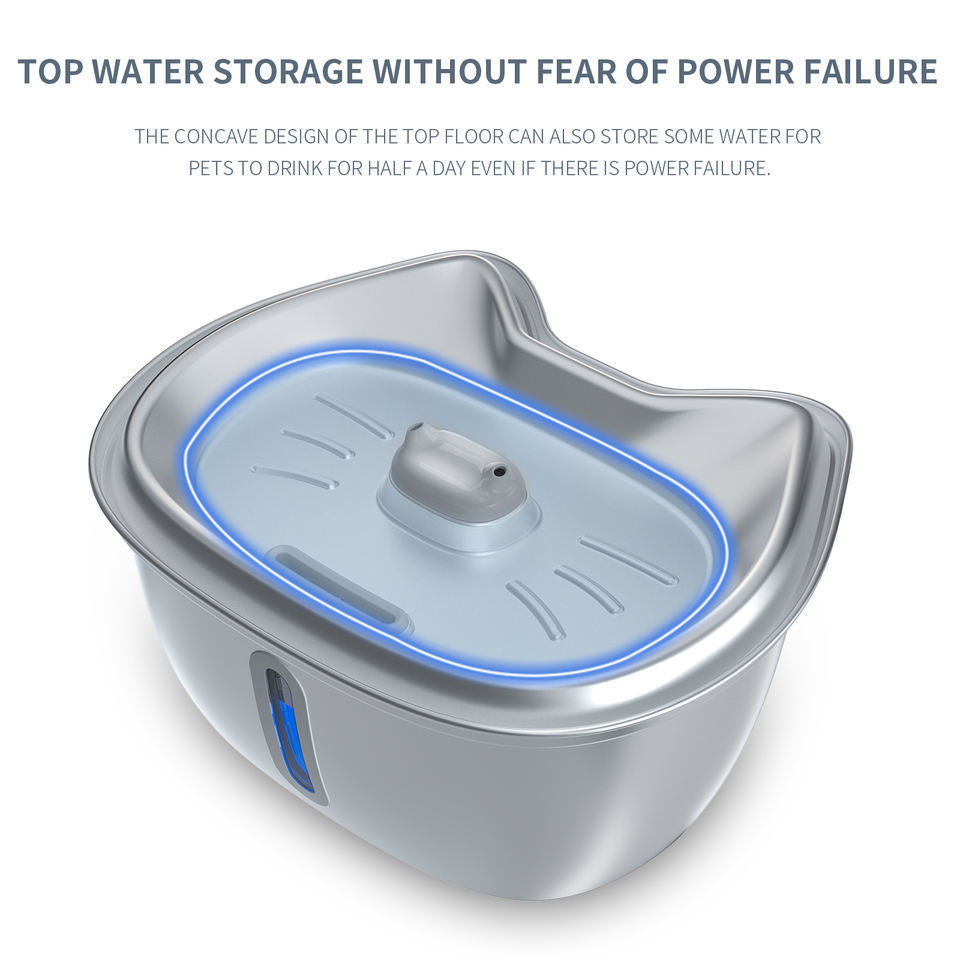 3L Stainless Steel Pet Water Dispenser Filter - HD Wireless Product #5