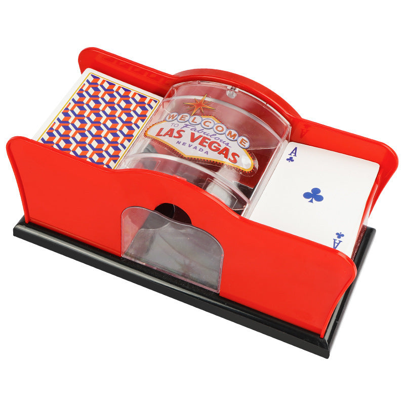 Poker Card Hand Shuffler Easy Hand Cranked Casino Card Shuffling Machine For Blackjack Poker Texas d6b2689e 1cf8 4223 9ee4 b4