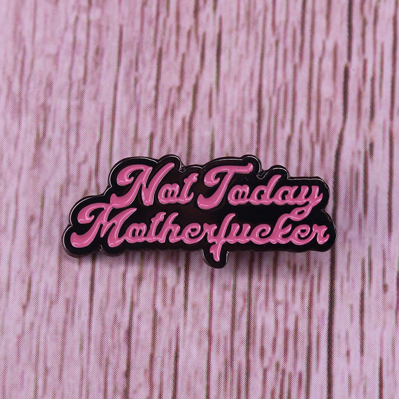 Women Fighting Solid Color Slogan Brooch d6bd36e4 f117 4da7 a0e8 a3b6c8110527