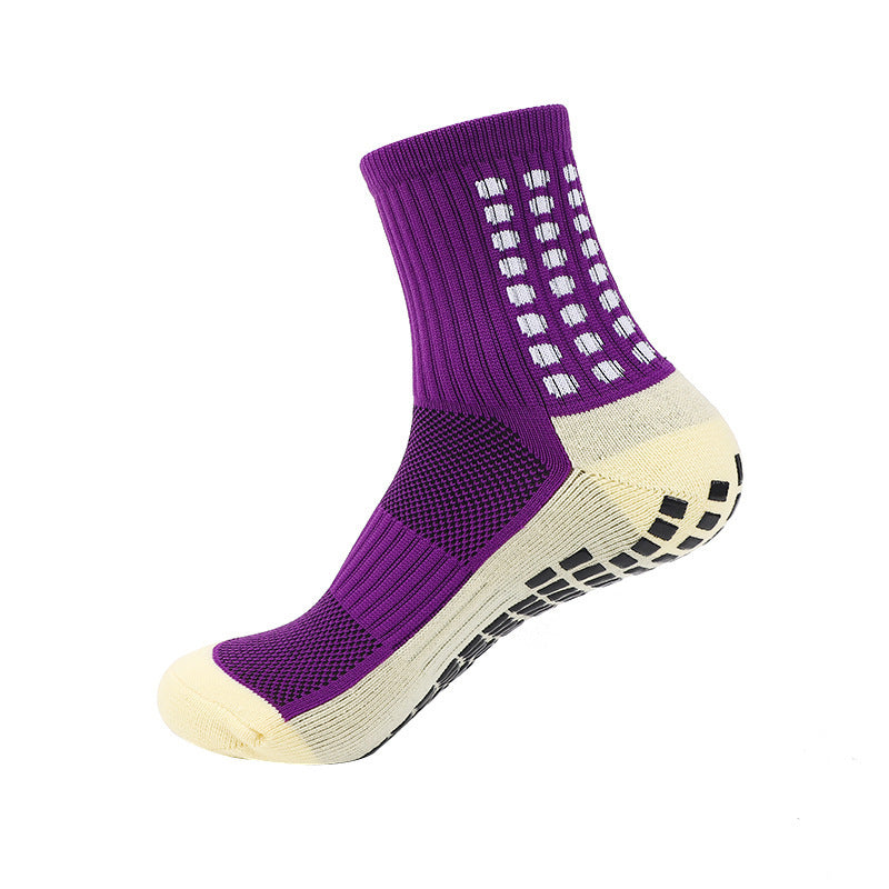 Professional Training Competition Thick Towel Bottom Middle Tube Glue Dispensing Non-slip Athletic Socks d73fb377 b3f9 4a51 8