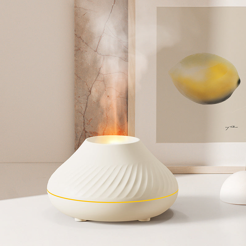 Newest RGB Flame Aroma Diffuser 130Ml 3d Colorful Flame Humidifier Fire Volcano Diffuser Flame d7425fa6 8e5a 48c2 8a8d 80363d