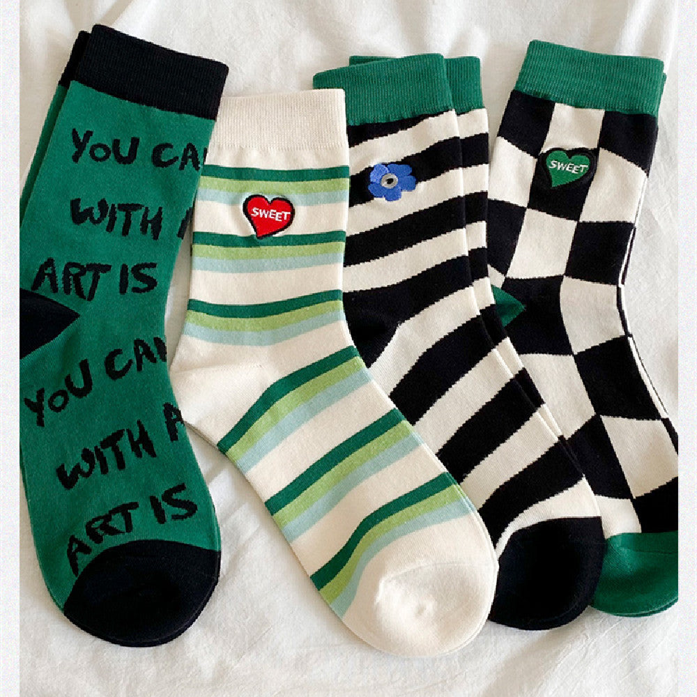 Green Women's Spring And Autumn Stockings d77a2519 85b7 44c4 8d93 2627d020f68b