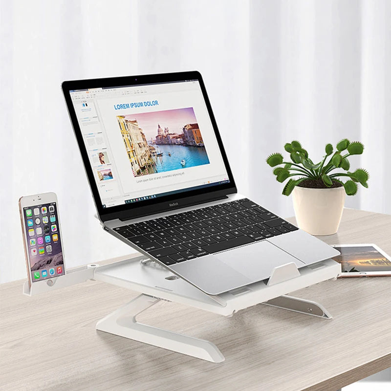 New Laptop Stand Multifunctional Folding Lift Portable Laptop Stand Monitor Increase Rack Aluminum Alloy Base - 图片 2