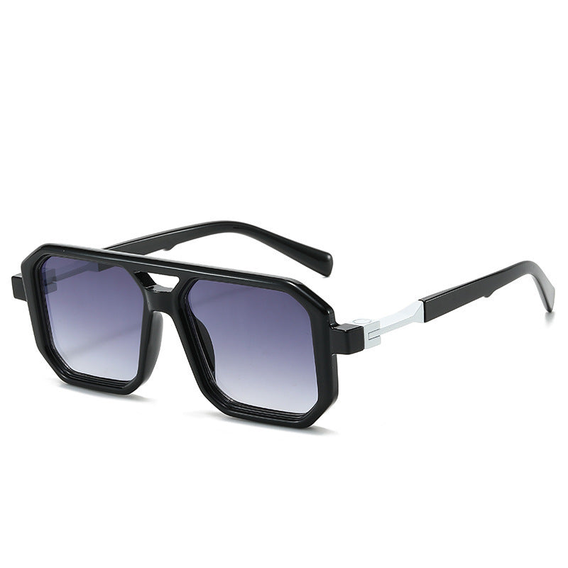 Retro Double Beam Pilot Catwalk Light Luxury Sunglasses Ins d80d6e86 c0b0 4d66 a4f2 33919c84baae