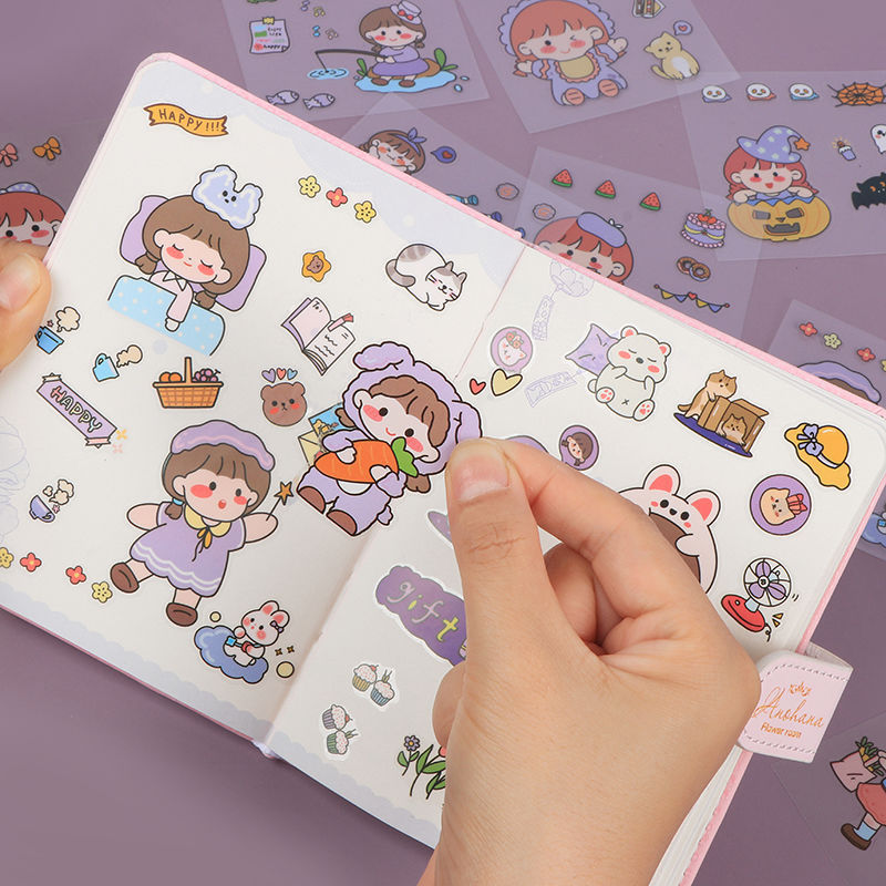 100 Non-duplicate PET Journal Stickers - HD Wireless Product #3
