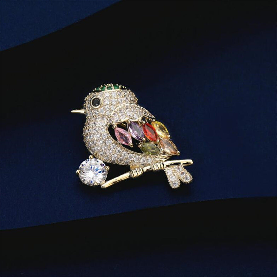 Full Diamond Animal Magpie Bird Brooch d885b0c0 fa20 4f92 a5bd a3a4c14d66a0