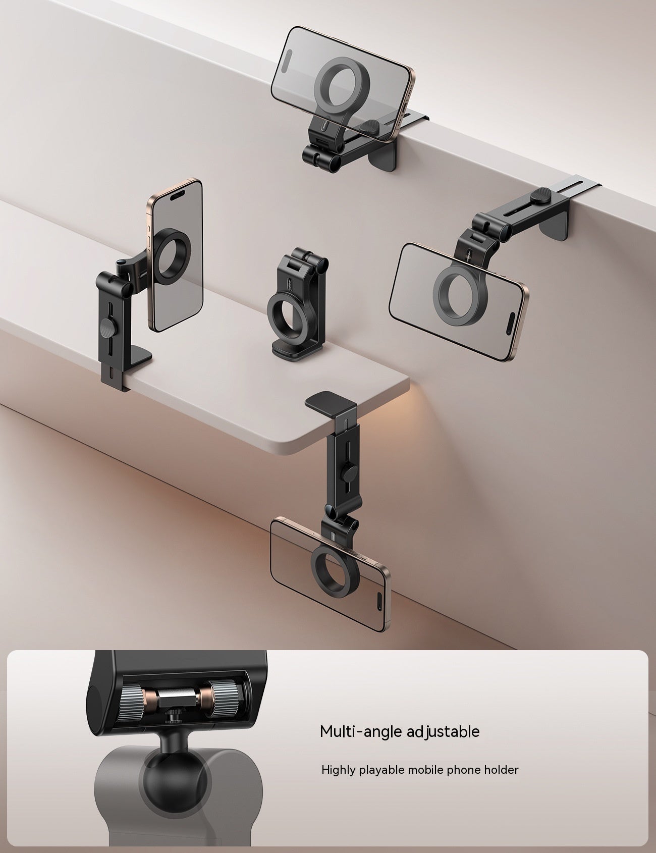 Universal Magnetic Travel Mobile Phone Holder Desktop - 图片 6