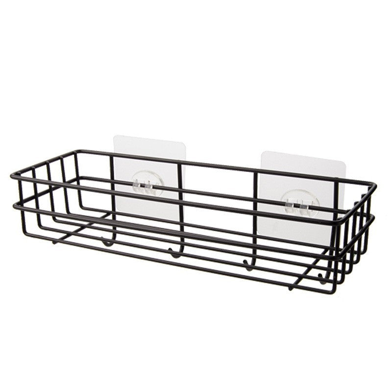 Bathroom Rack Black Wall-mounted Iron Bathroom Towel Rack d8b78867 fa59 486a bd86 c81349dbe2a1
