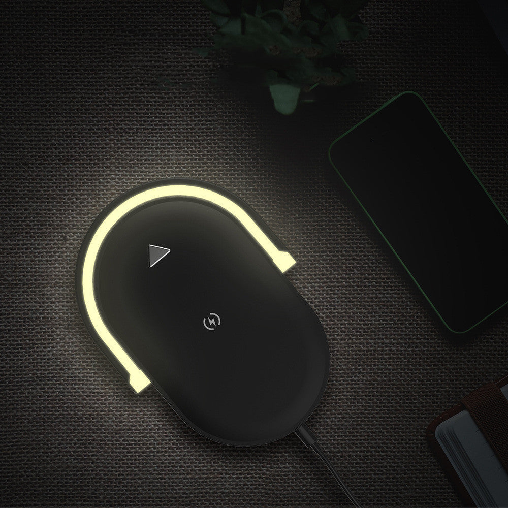 3 In 1 Foldable Wireless Charger Night Light Wireless Charging Station Stonego LED Reading Table Lamp 15W Fast Charging Light - HD Wireless Product #10