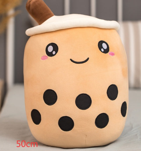 Cute Fruit Drink Plush Stuffed Soft Strawberry Milk Tea Plush Boba Tea Cup Toy Bubble Tea Pillow Cushion Kids Gift d9468d13 c