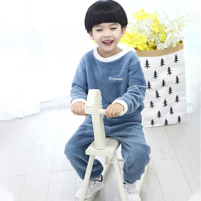 Children's Suits Autumn And Winter Velvet Men And Women d976f5fa a157 4a9e af63 ca597c435be5