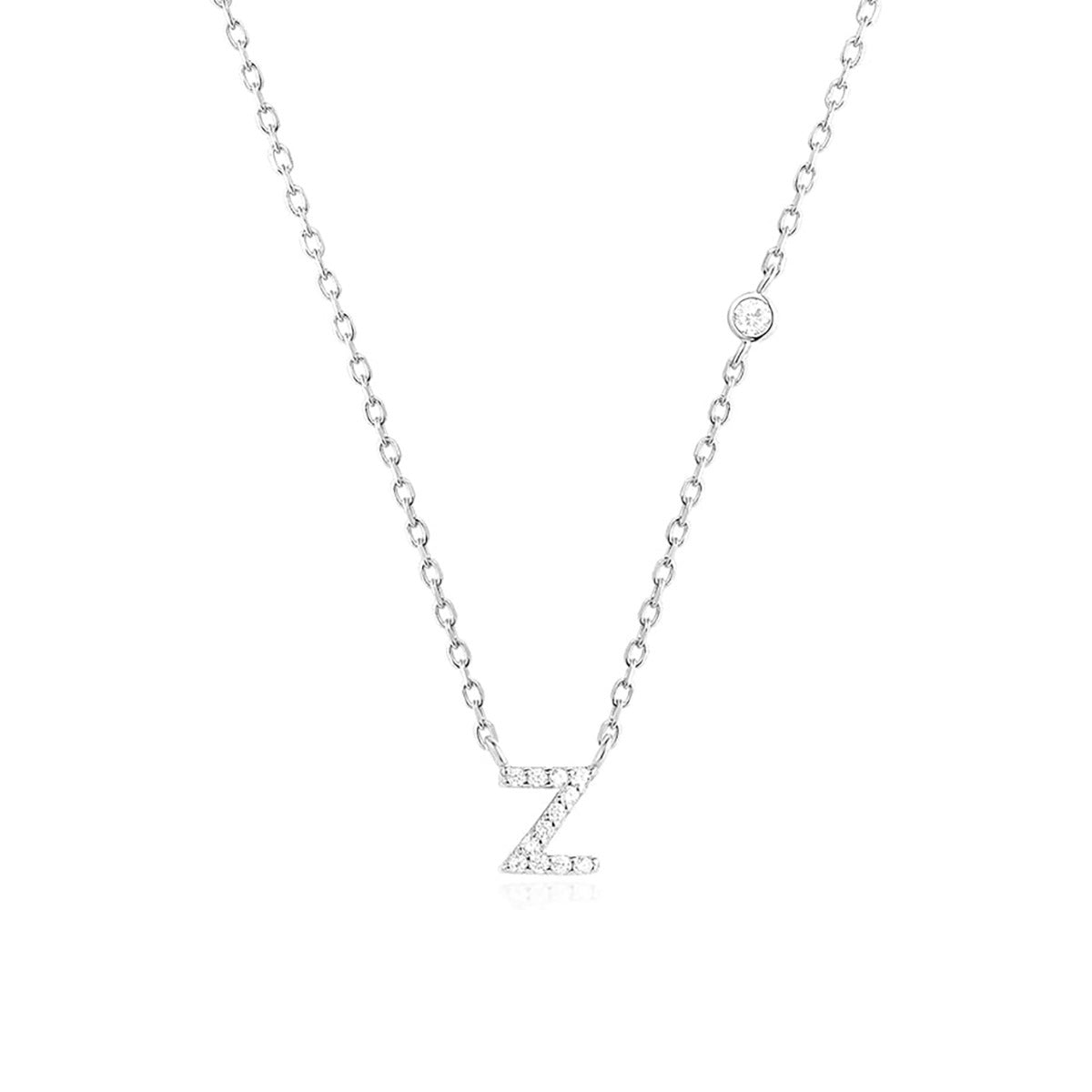 Fashion Jewelry Luxury Gold Color A-Z 26 Letters Necklace CZ Pendant For Women Cute Initials Name Necklace Fashion Party Wedd
