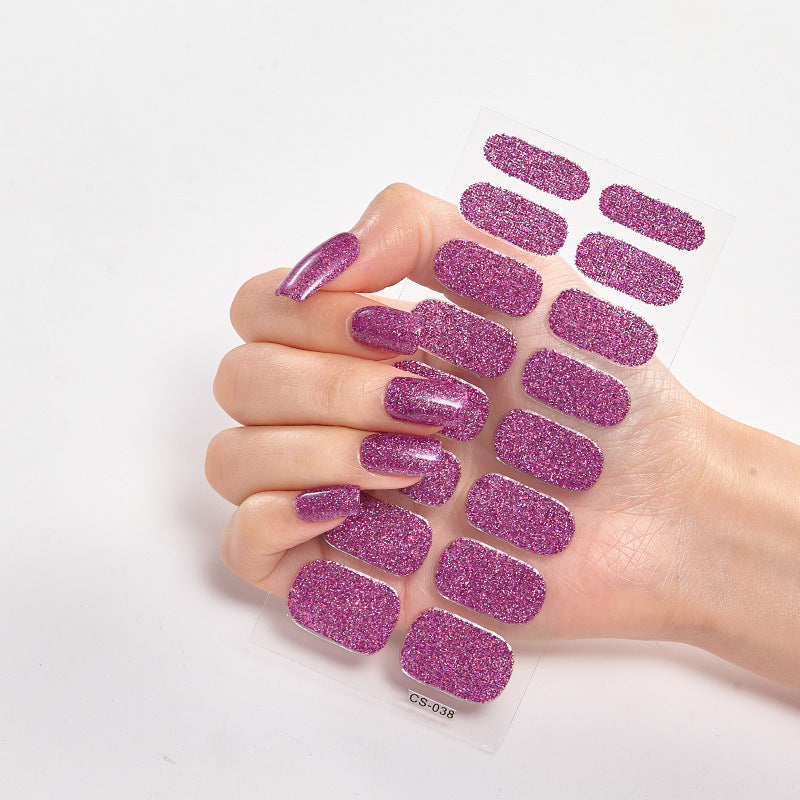 16 Small Stickers Gradient Glitter Nail Stickers - HD Wireless Product #11