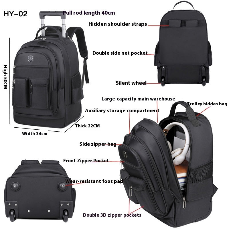Trolley Backpack Ultra-light Trolley Bag Large Capacity Single-directional Wheel dc3aff7c 3a63 4ff9 b681 18f0976a6e1c trans
