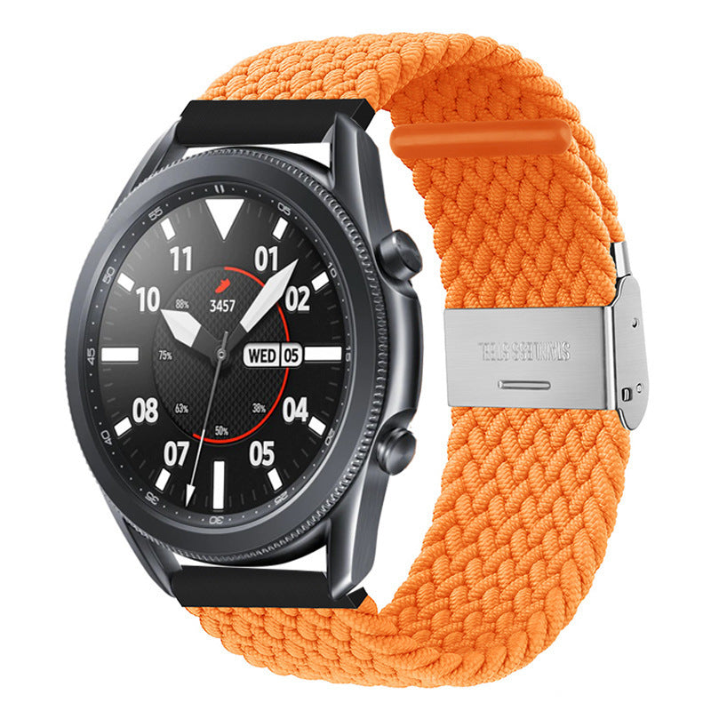 Simple Solid Color Buckle Woven Nylon Watchband dc4407ac e9f7 4672 a129 2c9ef34577a2