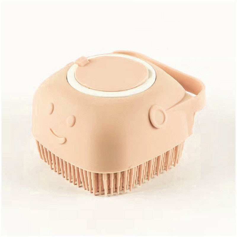 Silicone Dog Bath Massage Gloves Brush Pet Cat Bathroom Cleaning Tool Comb Brush For Dog Can Pour Shampoo Dog Grooming Suppli