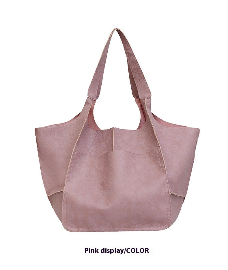 Women's Fashionable Simple Soft Leather Large Capacity Handbag dcefdb7d 94df 4e20 add0 c401c5feaa8a trans