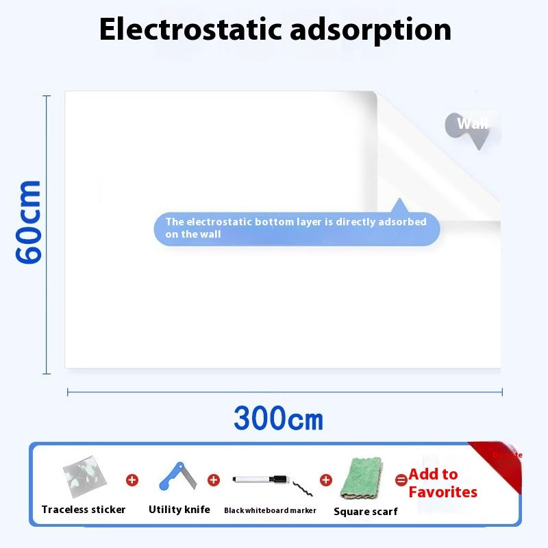 Plastic Electrostatic Adsorption Whiteboard Wall Sticker dcf0a1f3 2c9e 476d 8833 2cf79283300b trans