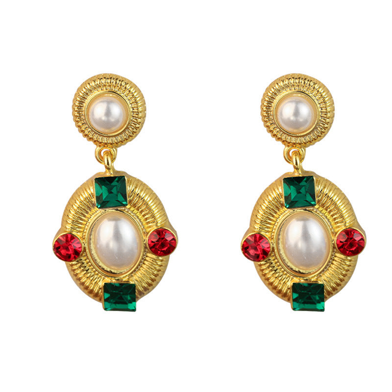 Court Style French Style Middle-ancient Earrings dcfc3eda 1eb8 4965 bd1a 456351ce22ac