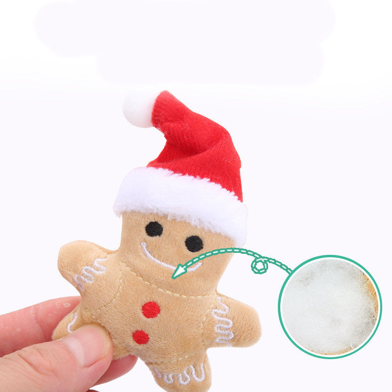 Cat Toy Christmas Hat Gingerbread Man dd934b15 a7a6 4d7d 9616 5e2051bf8768