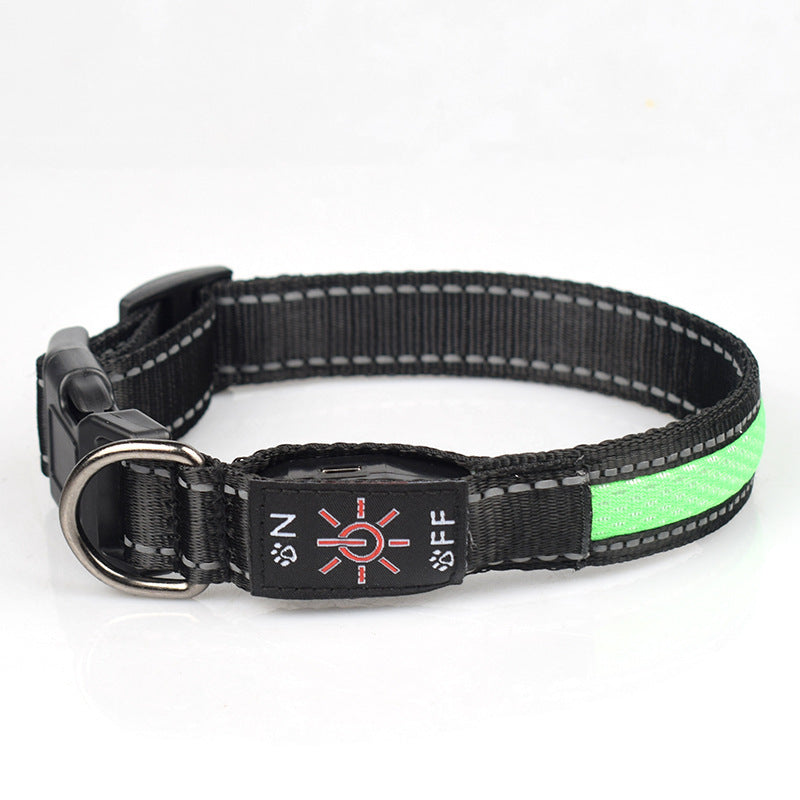 LED Luminous Nylon Mesh Pet Collar Type-c Charging Port Waterproof Dog ddc81c2b 3048 4b71 848e 620d7d0f3b65