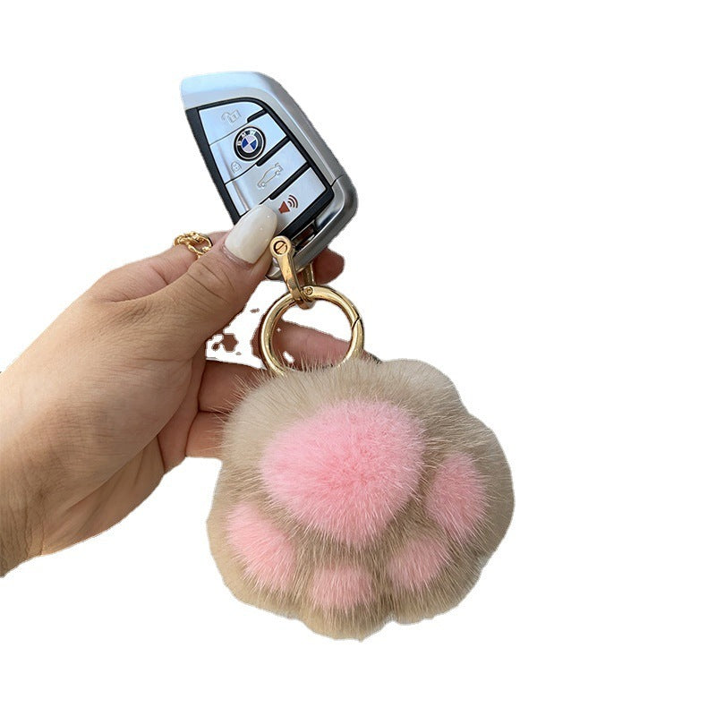 Cat Claw Mink Fur Imitation Fur Hanging Ornament Key Chain dddb895d 267f 4b81 8ee0 42c4ba82e973