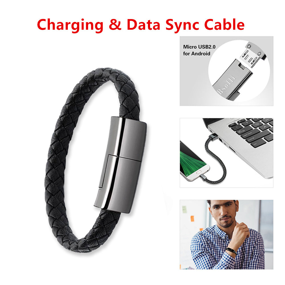 New Bracelet Charger USB Charging Cable Data Charging Cord For IPhone14 13 Max USB C Cable For Phone Micro Cable - 图片 2