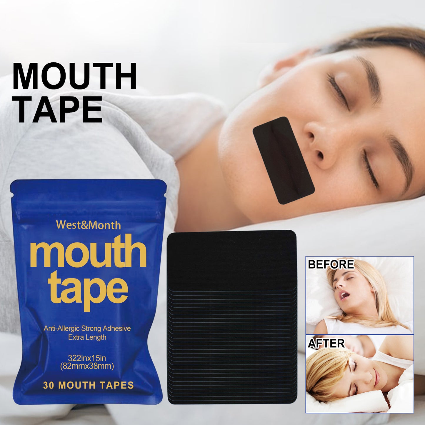 Closed Mouth Anti-snoring Sleep Stickers deb61a92 bc3d 465f 812f 8293af9a0025