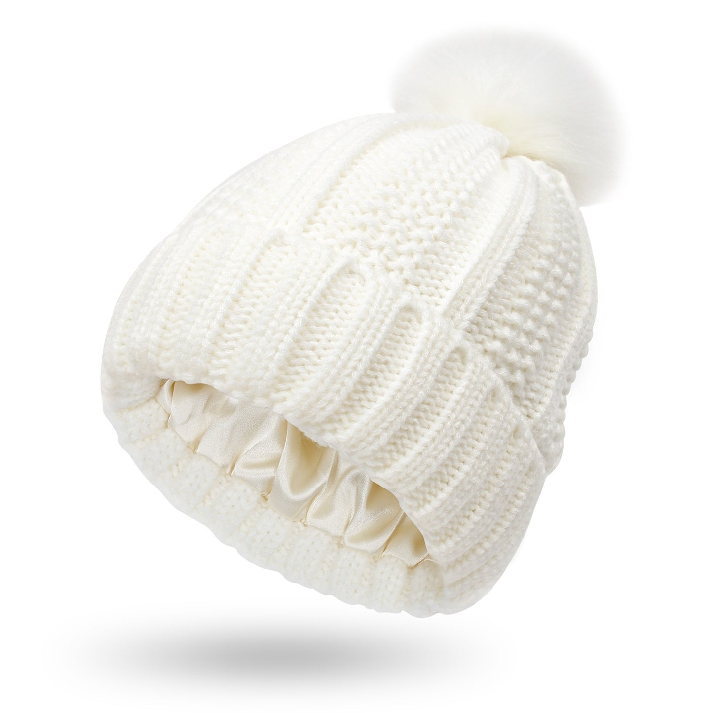 Woolen Cap Knitted Protection Hairstyle Silky Stretch Satin Knitted Hat df1b4210 4c62 44b9 b57a c8125d7dee14 trans