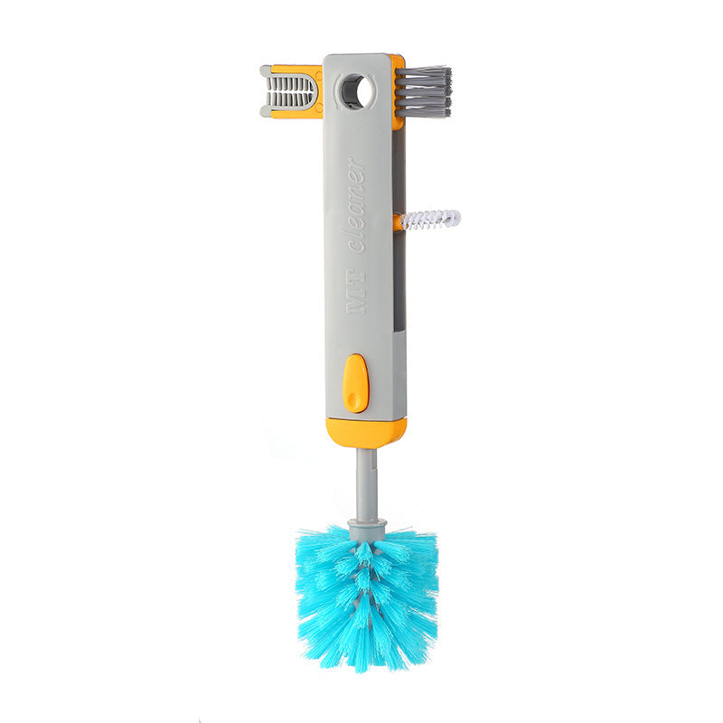 4 In 1 Bottle Gap Cleaner Brush Multifunctional Cup Cleaning Brushes Water Bottles Clean Tool Mini Silicone U-shaped Brush Kitchen Gadgets - HD Wireless Product #10