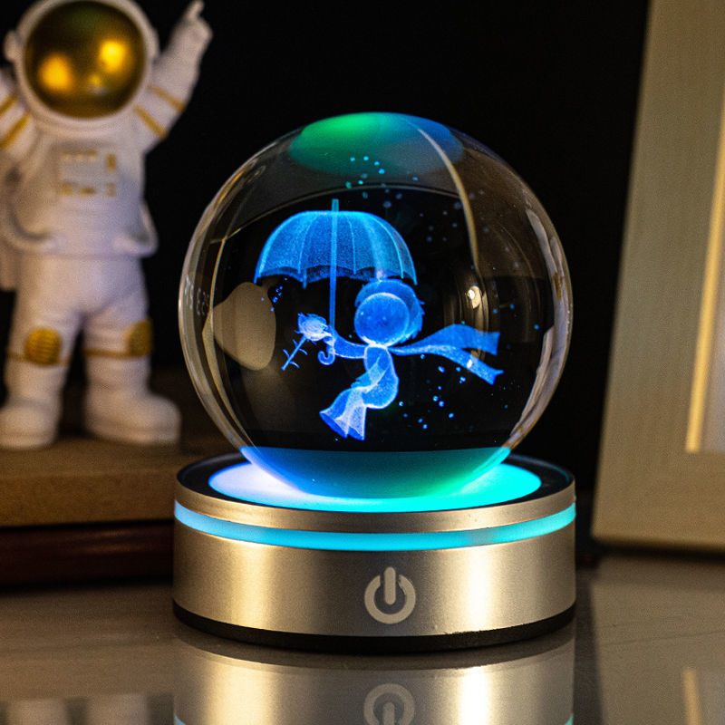 Creative 3D Inner Carving Luminous Crystal Ball Colorful Gradient Small Night Lamp Home Decorations Gifts Selection dfbdfd27