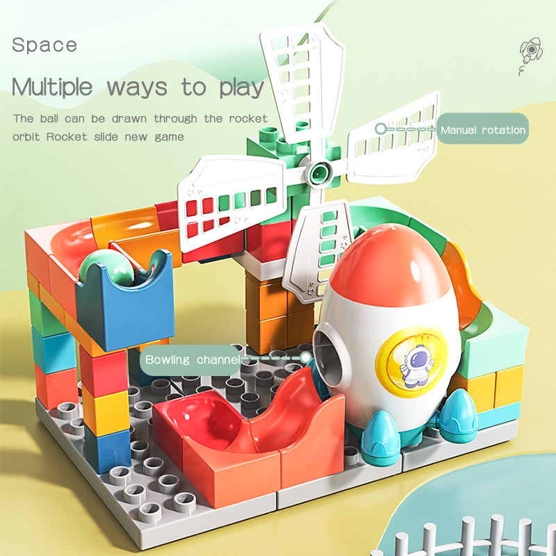 Aerospace Orbital 71 Large Particle Children's Slide Assembled Building Blocks dfd6c8c1 1eb0 400d a58c cc670884ec58