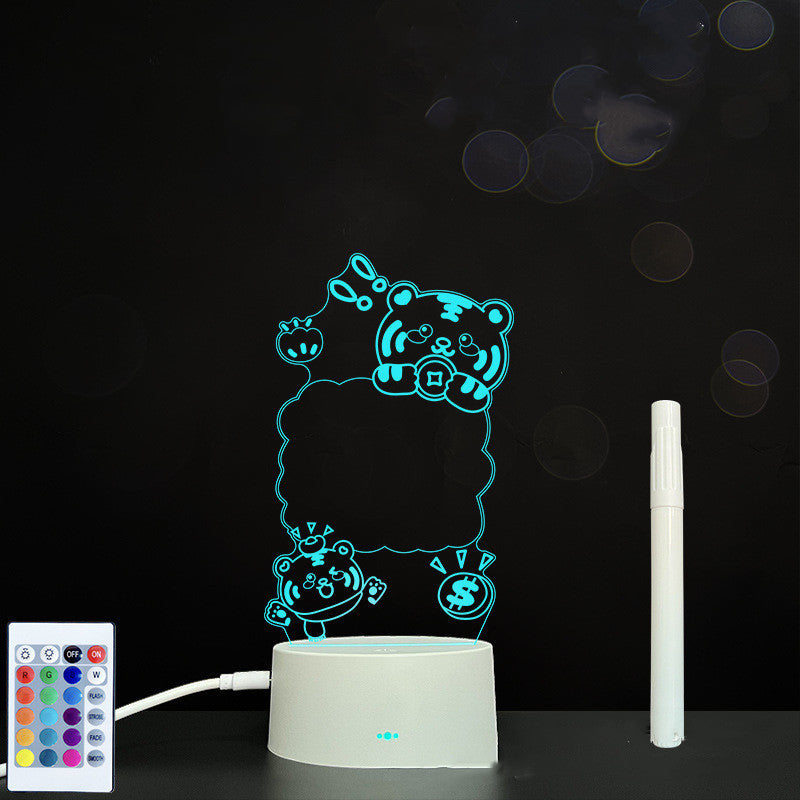 3D Acrylic Board Handwriting Message Board LED Light - HD Wireless Product #66