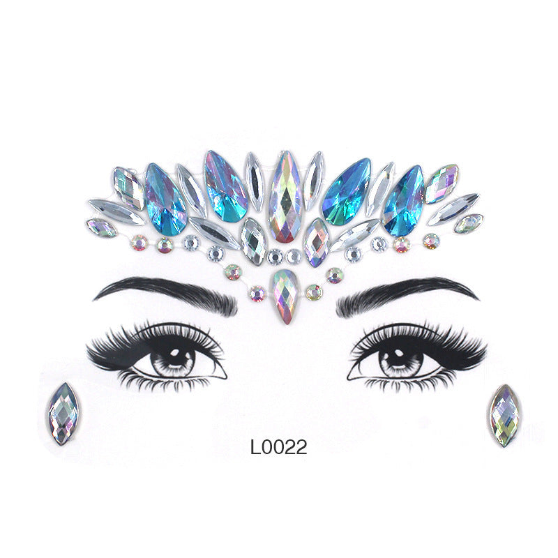 Women's Fashion Party Decoration Face Stickers e0230f4d d717 49f4 bd51 e176e62538d6