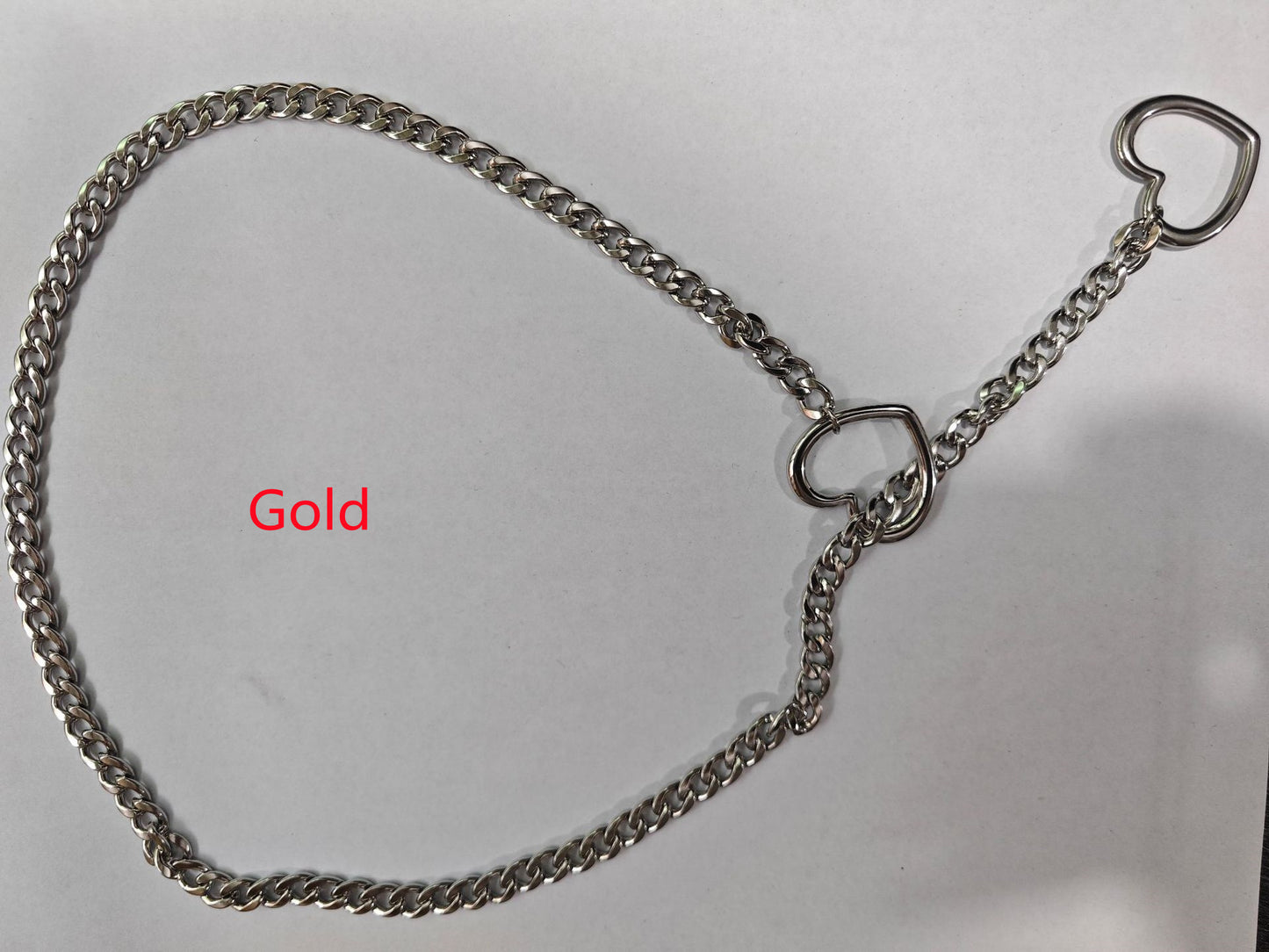 Cuban Adjustable Heart Shaped Necklace e023c8e3 2ed2 4b06 acb0 3b70dcad81ac