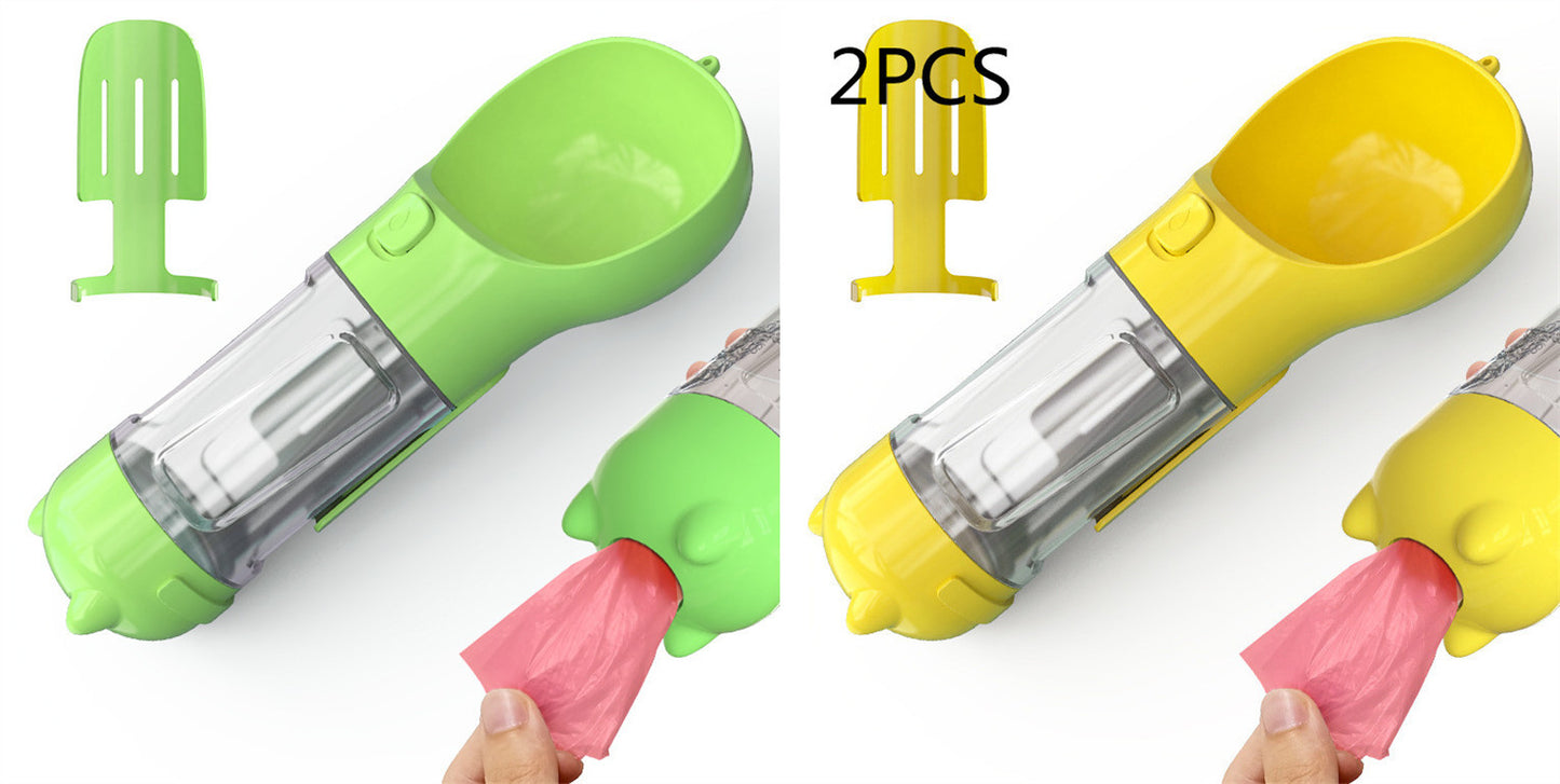Pet Water Bottle Feeder Bowl Garbage Bag Storage Portable Pet Outdoor Travel 3 In 1 Dog Water Bottle e054c339 18f6 48fe 8709