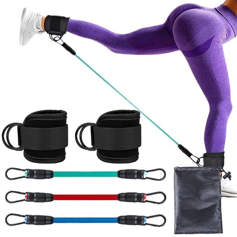 Ankle Strap Resistance Bands Hip Leg Strength Pull Rope Fitness Elastic Training Home Yoga Pilate Crossfit Workout Gym Equipm