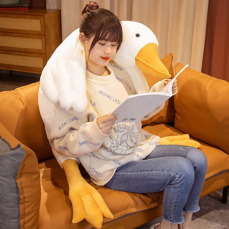 Big White Goose Doll Pillow Sleeping Plush Toy e0dd8610 735f 4801 a5af fff4a6c79e8d