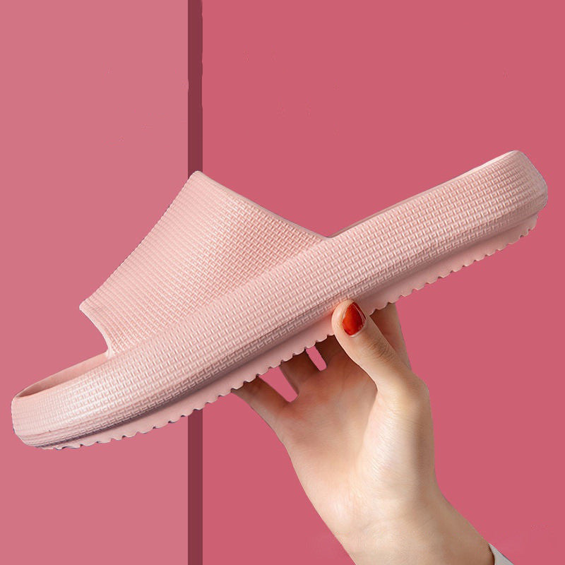 New Household Foot Feces Slippers Female Bathroom Bathing Couple Home Sandals And Slippers Male Summer Outer Wear Thick e0f7d
